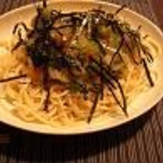 なめたけのサッパリパスタ